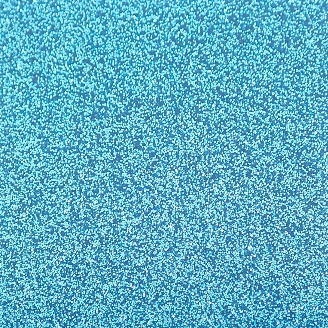 3mm Acrylic - Glitter - Cyan Blue