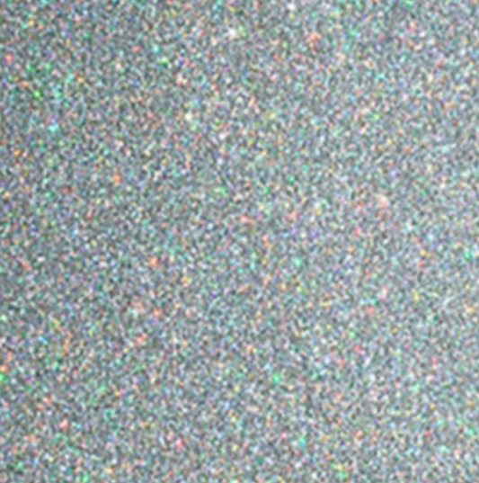 3mm Acrylic - Glitter - Silver Holographic