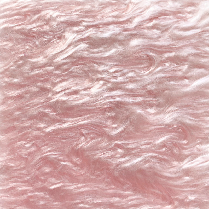 3mm Acrylic - Pearl Marble - Baby Pink