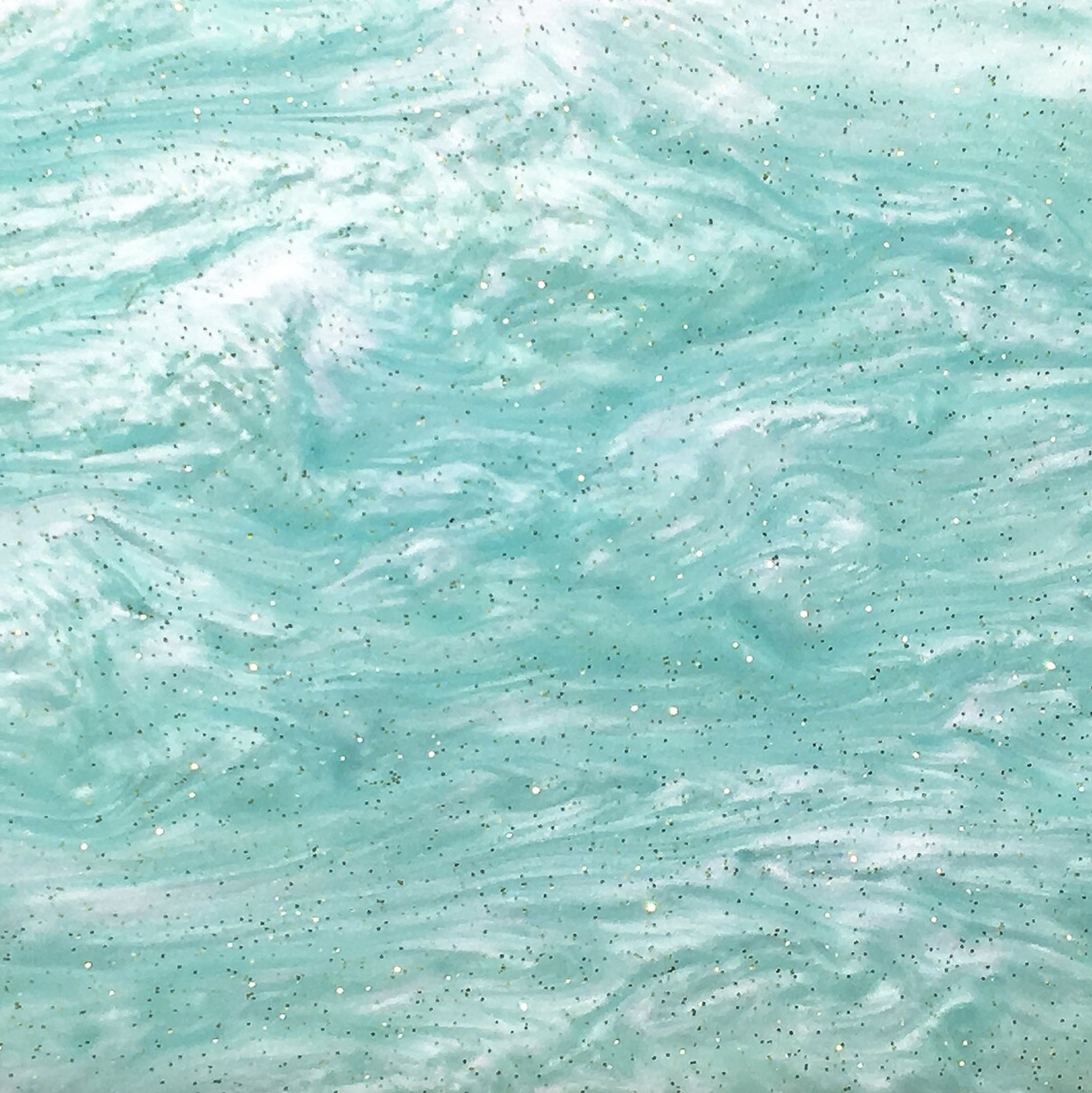 3mm Acrylic - Ripple Glittery Marble - Baby Blue