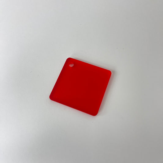 3mm Acrylic Frost - Chilli Red