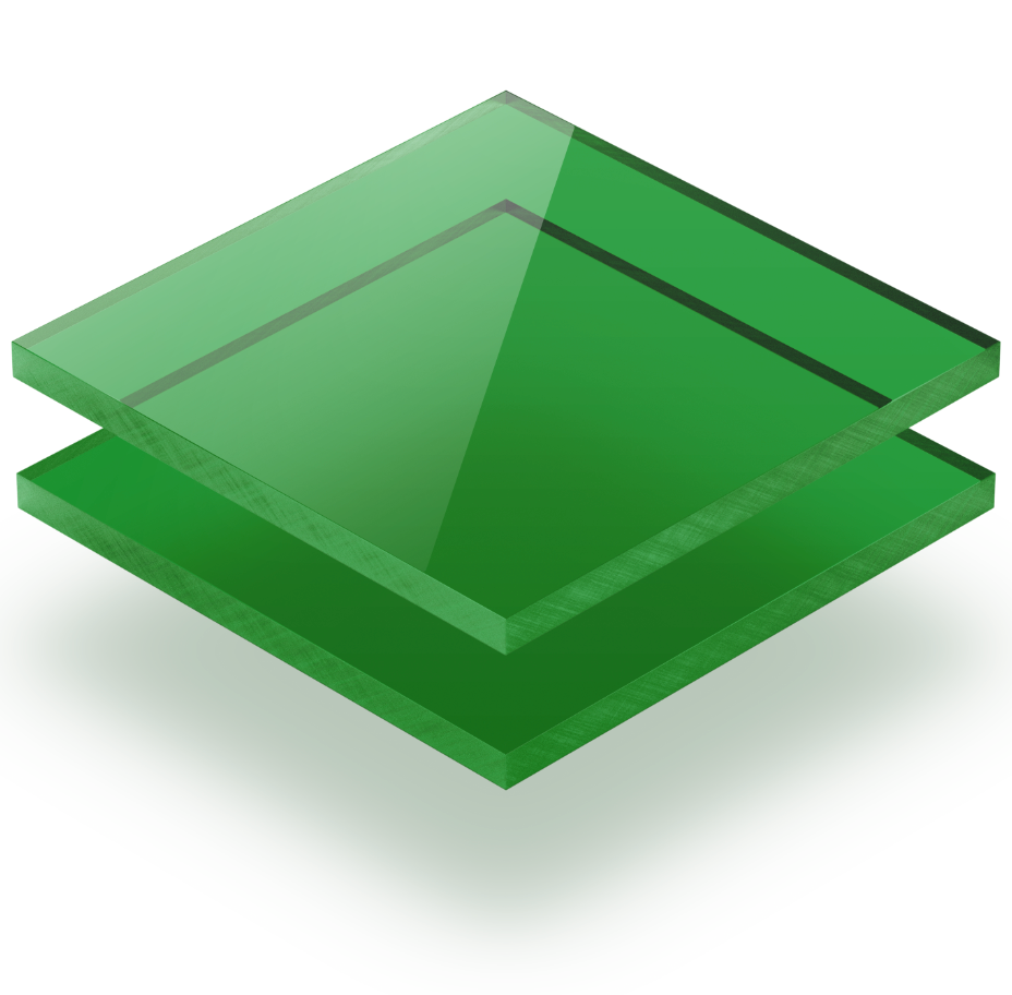 3mm Greencast Acrylic - Transparent Green